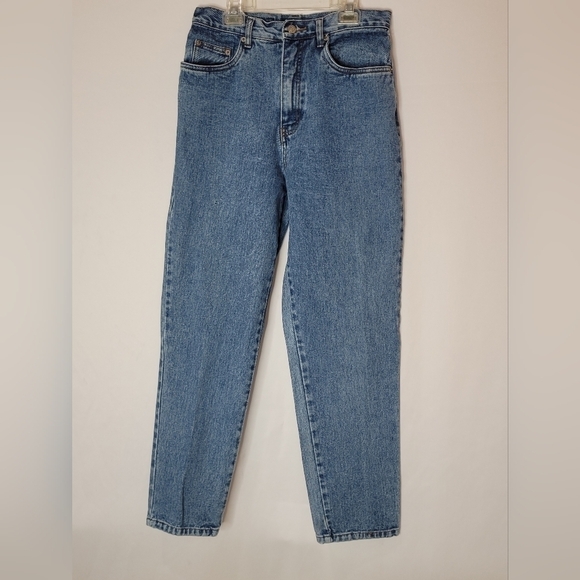 Bill Blass Vintage 90's Super High-Rise Tapered Leg Easy Fit Mom Jeans - Size 8 - Picture 1 of 9